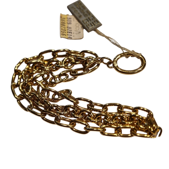 Givenchy Bracelet NWT Defective Needs Repair Vintage Gold Tone Chunky Chain - Picture 6 of 13
